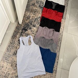 8 Lululemon Athletica Fitted Tank Tops